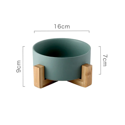 Non-Slip Ceramic Pet Drinking Bowl - Anti-Spill Water & Food Bowl