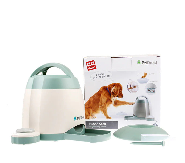 Button Push Dog Feeder: Mealtime Made Effortless