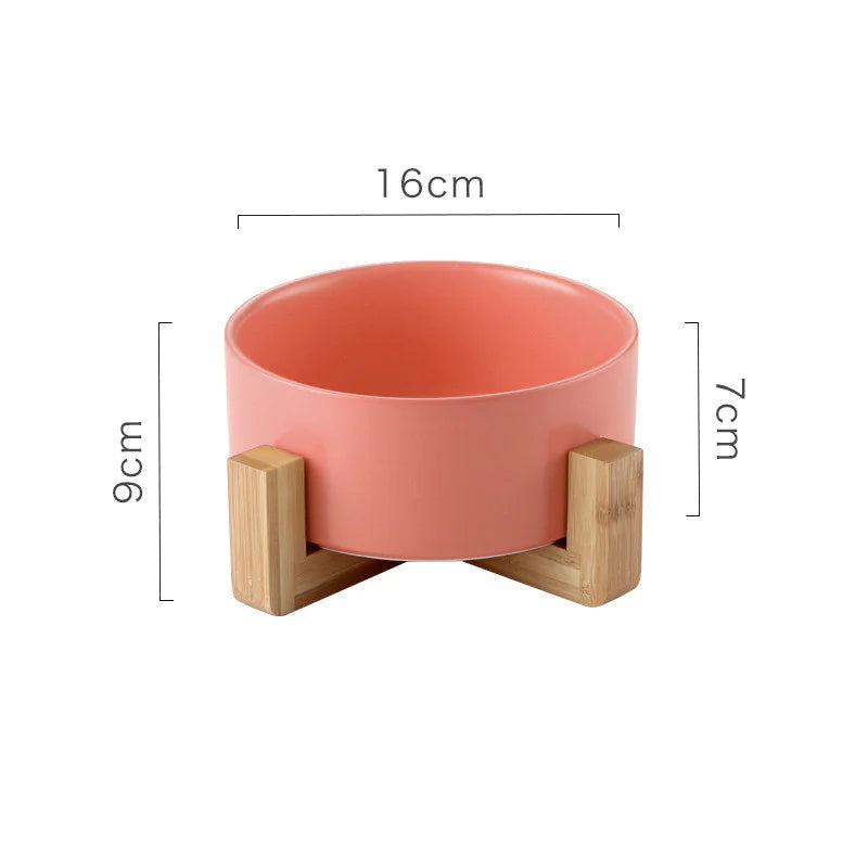 Non-Slip Ceramic Pet Drinking Bowl - Anti-Spill Water & Food Bowl