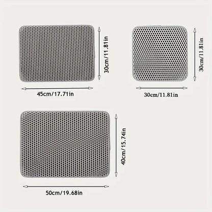 Anti-Splash EVA Double-Layer Cat Litter Mat - Ultimate Floor Protection