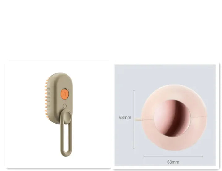 3-in-1 Electric Steam Pet Grooming Brush - Spa-Quality Home Grooming