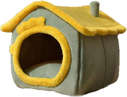 Four-season Universal Warm Closed Cat And Dog Kennel - Cozy Haven