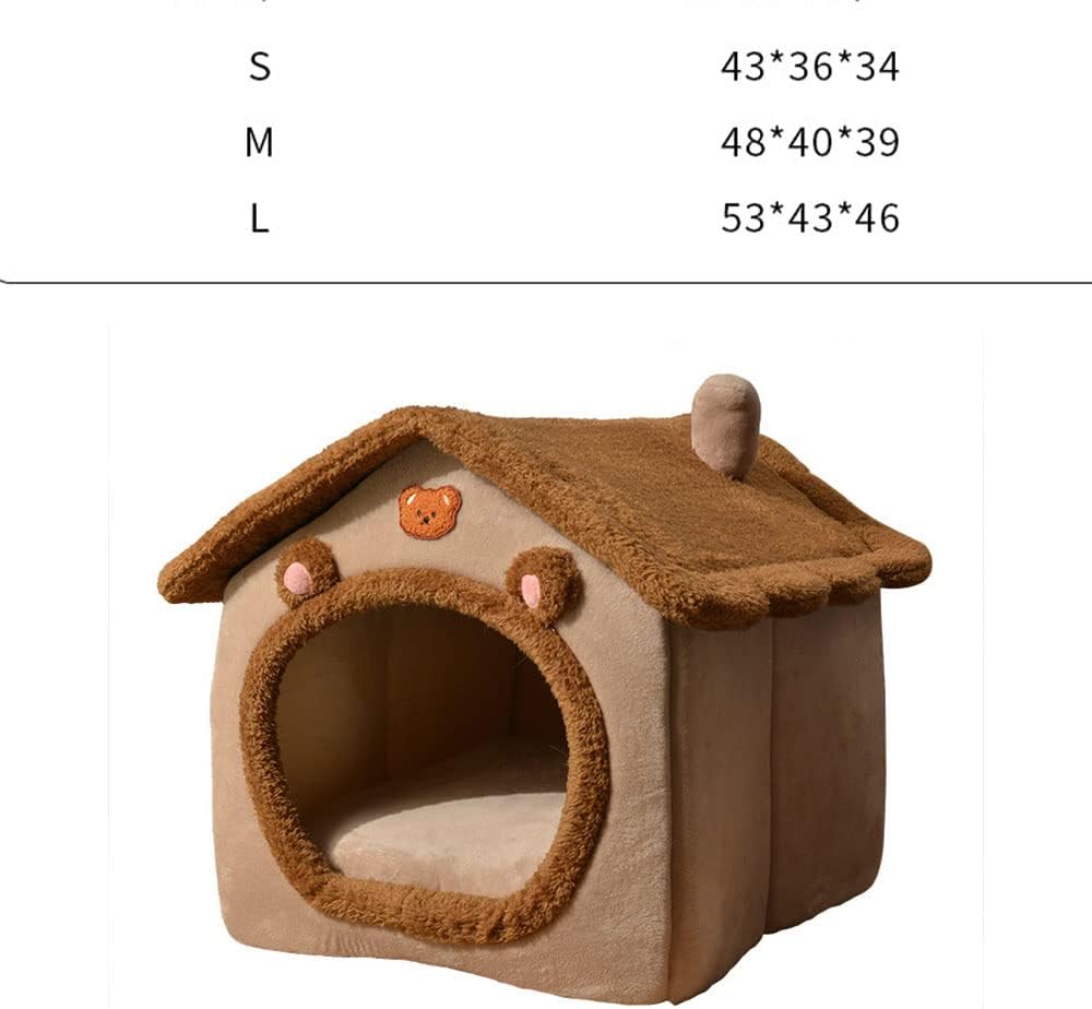Four-season Universal Warm Closed Cat And Dog Kennel - Cozy Haven