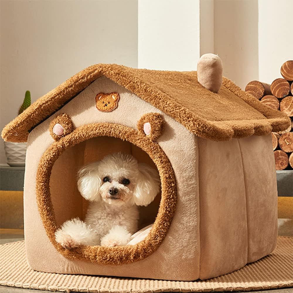 Four-season Universal Warm Closed Cat And Dog Kennel - Cozy Haven