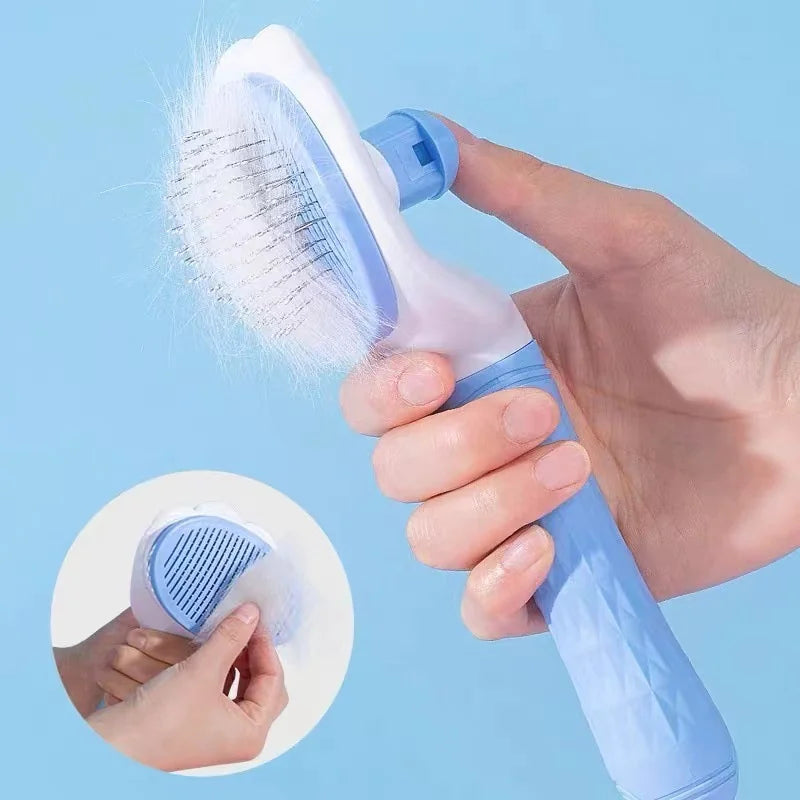 Pet Hair Removal Comb - Gentle Grooming for a Healthy Cat Coat