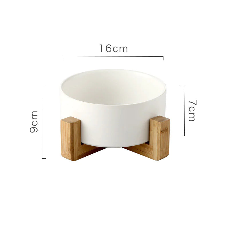 Non-Slip Ceramic Pet Drinking Bowl - Anti-Spill Water & Food Bowl