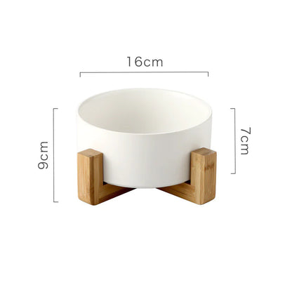 Non-Slip Ceramic Pet Drinking Bowl - Anti-Spill Water & Food Bowl