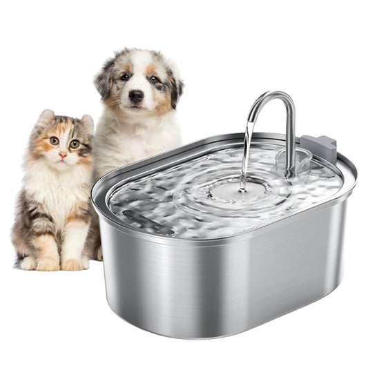 Stainless Steel Large-capacity Pet Fountain Water Dispenser - Premium Hydration System