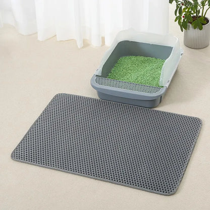 Anti-Splash EVA Double-Layer Cat Litter Mat - Ultimate Floor Protection