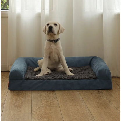 Pet Cotton Fleece Waterproof Kennel - Premium Fleece Comfort