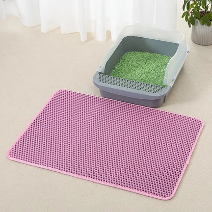 Anti-Splash EVA Double-Layer Cat Litter Mat - Ultimate Floor Protection