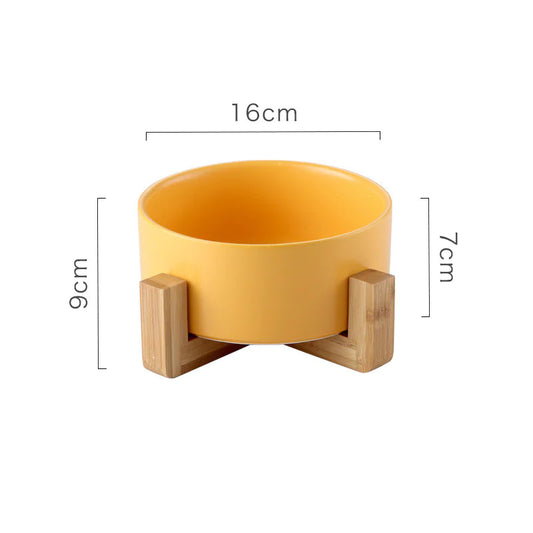 Non-Slip Ceramic Pet Drinking Bowl - Anti-Spill Water & Food Bowl