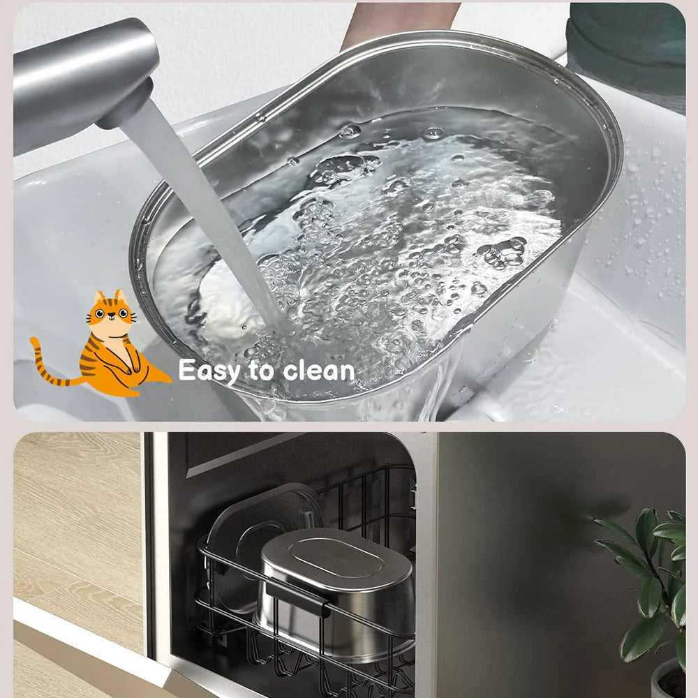Stainless Steel Large-capacity Pet Fountain Water Dispenser - Premium Hydration System
