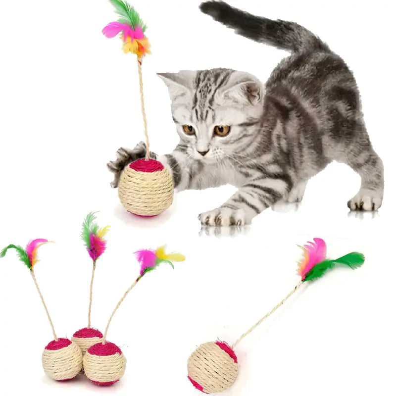Cat Scratching Ball Toy - Endless Entertainment for Your Feline Friend