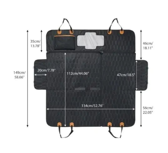 Three-in-One Multifunctional Pet Car Mat - Ultimate Travel Companion