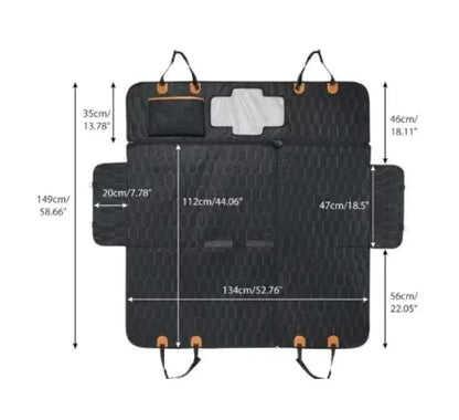 Three-in-One Multifunctional Pet Car Mat - Ultimate Travel Companion